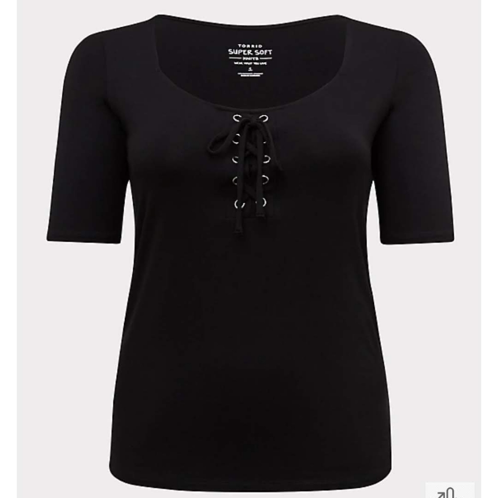 3x Torrid Lace Up Top